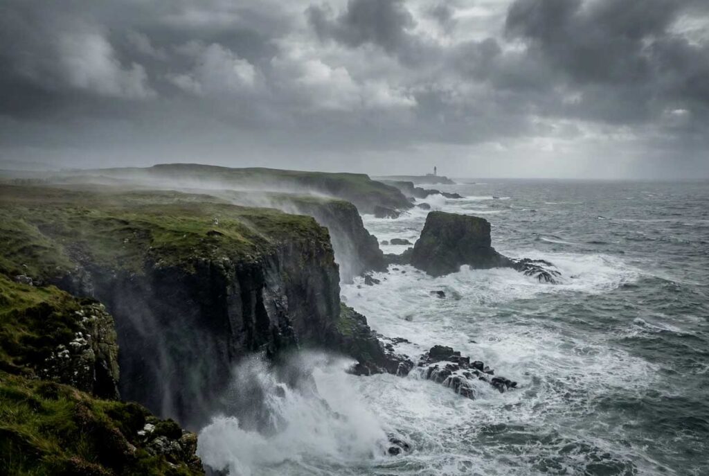 Paesaggio costiero dell'isola di Islay in Scozia patria dei whisky torbati